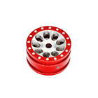 15Mm Aluminium 9-Spoke Wheels (4Pcs)-Red Orlandoo Hunter Aluminium  1/32 Rc