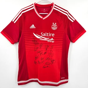 Camiseta deportiva de fútbol autografiada por jugadores Adidas 2015 Aberdeen FC para hombre grande sin certificado de autenticidad - Imagen 1 de 11