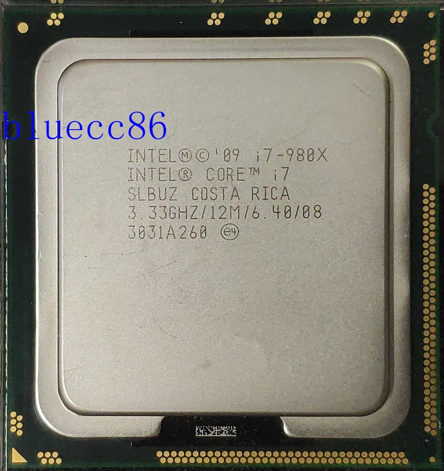 Intel Core i7-980X Extreme Edition SLBUZ 3.33GHz LGA1366 6core 12M CPU Processor - Image 1 of 1