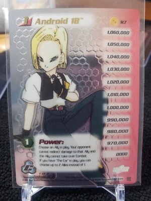 DBZ Android 18 R7 LIMITED FOIL Hi-Tech Promo Cell Saga Redemption Score CCG 2001 - Image 1 of 2