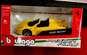 Burago 1/43 Ferrari 458 Spider Gialla - Foto 1 di 1