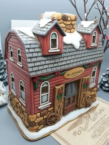 1992 Lefton BLACKSMITH Colonial Christmas Village 00720 mit Tat & Original Box Vin - Bild 1 von 7