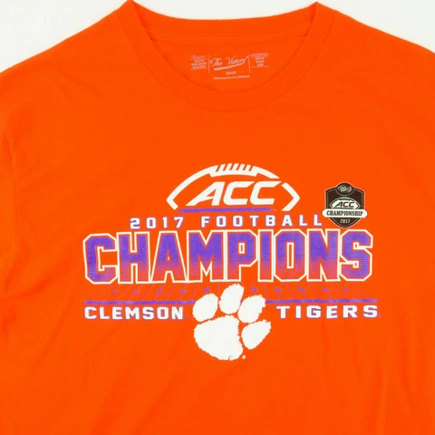 The Victory Clemson Tigers 2017 ACC Football Champs M Medium Orange Graphic Cover