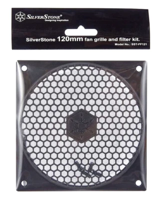 Fan Grille and Filter Kit - 120mm - SilverStone FF121 - NEW Ultra Fine Filtering - Image 1 of 2