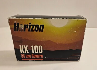 Cámara fotográfica vintage NOS Horizon KX 100 35 mm apuntar y disparar en caja Foto 1 de 4