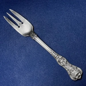 Tiffany English King Sterlingsilber 3 Zinken Salatgabel - Mono 6 3/4" - Bild 1 von 4