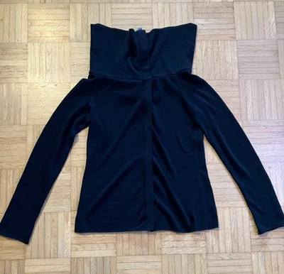 Luxus!Extravagante, Original ANNETTE GÖRTZ Strickjacke!Schwarz!Maxi-Kragen!Gr.M - Bild 1 von 4