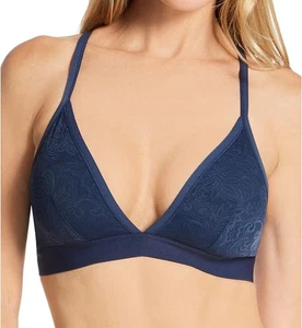 MAIDENFORM Stretch Lace Triangel Wireless Bralette NAVY M - Bild 1 von 5