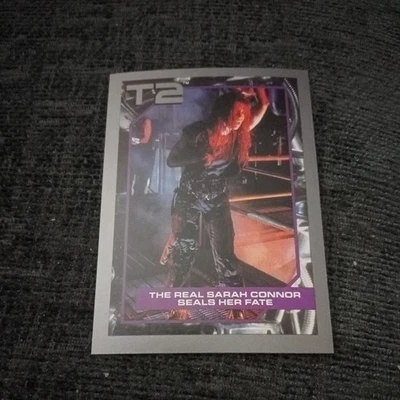 💥T2 Terminator 2 Judgment Day Impel 1991 #120 the real Sarah conner card - Image 1 of 2
