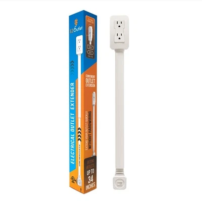EZ Outlet Extender with USB-A USB-C & 2 AC Outlets Rotates 180° - Image 1 of 4