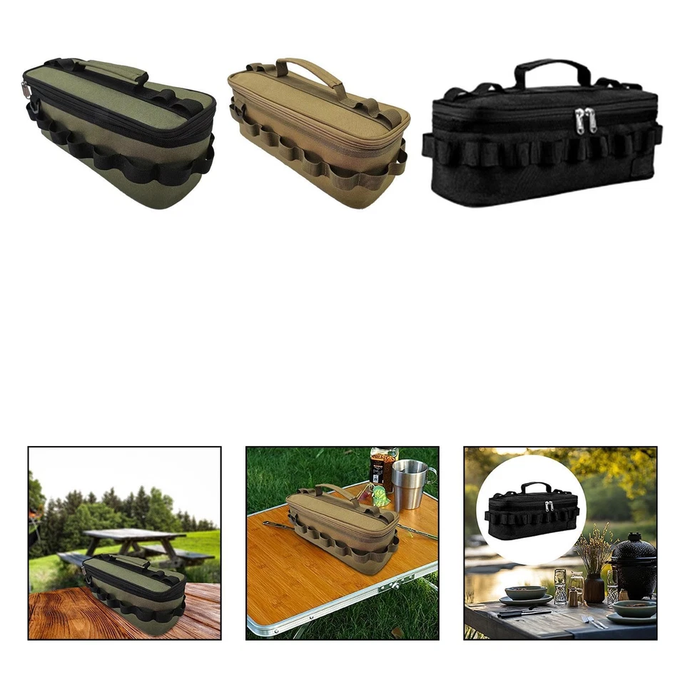 Bolsa de almacenamiento de vajilla de cocina de camping bolsa de utensilios de cocina parrilla Foto 1 de 1