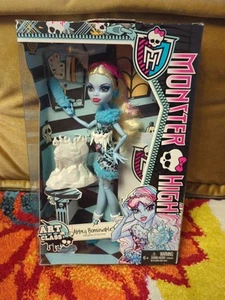 ✨Monster High Abbey Bominable Doll Art Class con accessori 2013 Mattel BDF13 nuovo con scatola - Foto 1 di 24