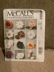 McCall’s M6523 Fashion accessory flowers from fabric pattern uncut FF - Picture 1 of 1