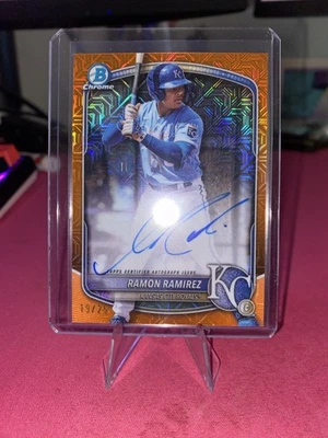 2025 Bowman Chrome Mega Box - Ramon Ramirez - Orange Auto /25 - Image 1 of 2