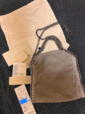 [Usado] Bolso de Hombro Stella Mccartney Cuero Sintético Falabella Auténtico Gris Mediano Foto 1 de 4