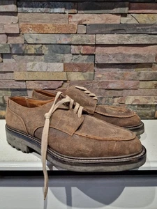 Crockett & Jones - Brown Leather Suede 325 Durham Shoes - Size 7.5 UK. used. - Picture 1 of 7
