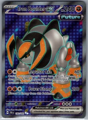 Iron Boulder ex 192/162 SV05: Temporal Forces - Pokemon Card - NM - Image 1 of 2