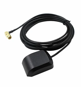 Vehicle GPS Navigation Active Antenna with Magnetic Base SMA Right Angle Adapter - Picture 1 of 3