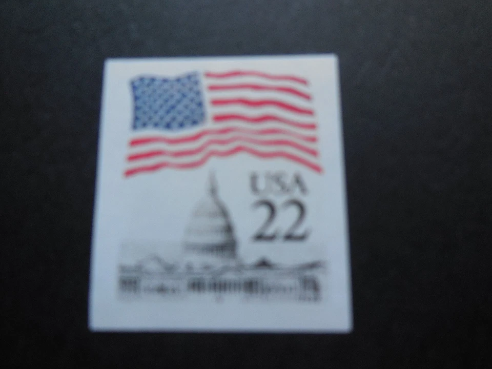 #2115f 22c 50 Star Flag Over Capitol Imperforated Coil MNH OG VF - Image 1 of 1