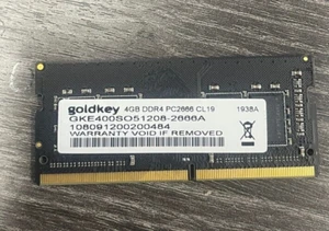 GKE400SO51208-2666A GENUINE GOLDKEY LAPTOP MEMORY 4GB DDR4 PC2666 M141 (CA612) - Picture 1 of 2