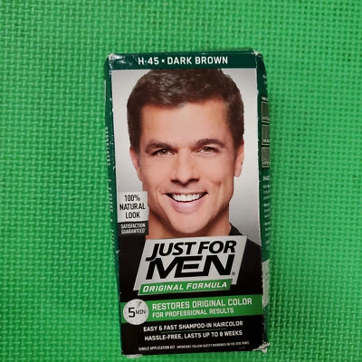 Только для мужчин оригинальная формула, седая краска для волос для мужчин, темно-коричневый H45 - Изображение 1 из 3