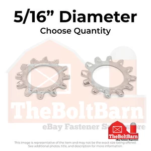 5/16" 410 Stainless Steel External Tooth Lock Washers (Pick Quantity) - Picture 1 of 7