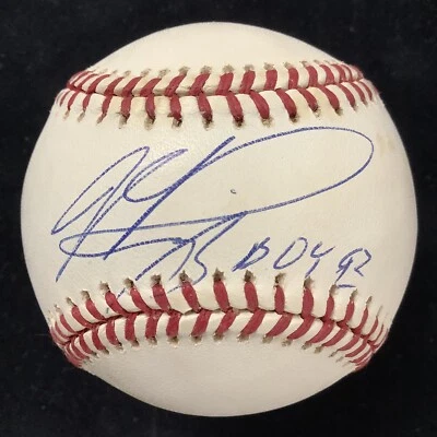 Mike Piazza Signed Baseball WD White Dodgers Mets Autograph ROY 93 Inscr HOF JSA - Image 1 of 4