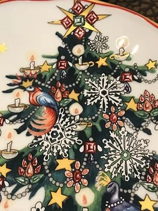❤️ Williams-Sonoma Twas The Night Before Christmas One Salad Plate Tree. New - Picture 1 of 3