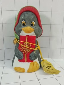 Critter Bells: Penguin with a present Collector Bell  JASCO  #368 - Picture 1 of 5