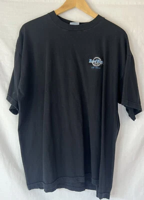 Vintage Hard Rock Hotel Las Vegas Size XL Black T-Shirt Embroidered Logo - Image 1 of 4