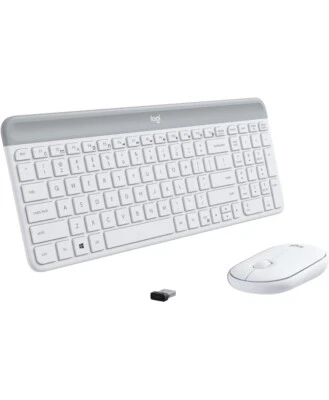 Logitech Slim Wireless Keyboard and Mouse Combo MK470 920009443 - Image 1 of 4