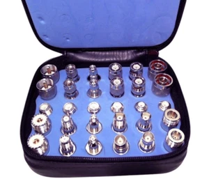 30 Piece Adapter Connector Kit, SMA, TNC, UHF, Mini-UHF, BNC, Type N - Afbeelding 1 van 2