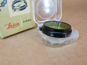 Leitz Leica FIPOS / 13015 A36 Gr Yellow-Green Filter - boxed - Picture 1 of 4