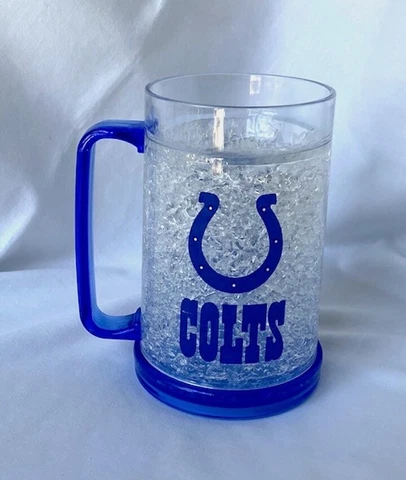 Duck House Indianapolis COLTS Crystal Freezer Mug Cup Official Licensee NWOT Cover