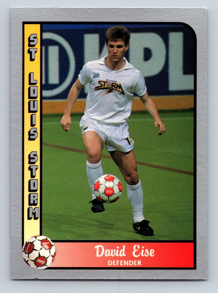 David Eise 1990-91 Pacific MSL #40 St. Louis Storm RC - Image 1 of 2