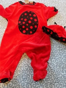 First Moments Ladybug Halloween Costume with Hat ~ Size 3/6 Months - Picture 1 of 3
