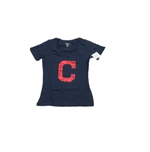 NWT NEW Cleveland Guardians Women's Logo V-Neck Shirt Medium - Picture 1 of 2