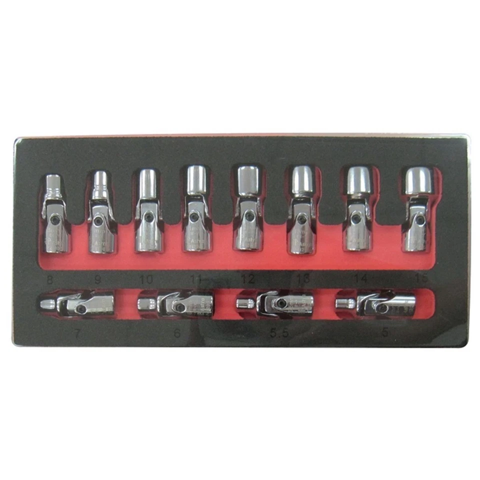 Astro Pneumatic 7412 1/4" Drive 12 Piece Metric Flex Socket Set 6 Point  - Image 1 of 1