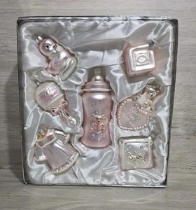Set 7 pezzi decorazioni natalizie bambina vintage - Foto 1 di 10