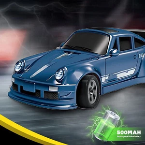 Mini Giocattolo 4WD con Luci 1:64 RC Drift Auto da Corsa Telecomando Drift Car - Foto 1 di 12