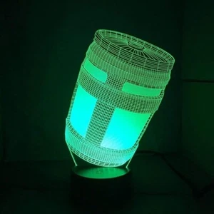 Jarra de juego 3D luz nocturna 7 colores lámpara de estado de ánimo táctil USB mesa escritorio decoración LED - Imagen 1 de 2