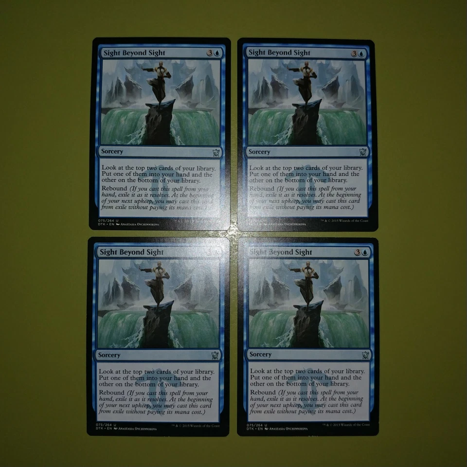 Sight Beyond Sight x4 Dragons of Tarkir 4x Playset Magic the Gathering - Image 1 of 1