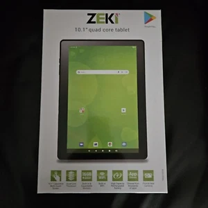 ZEKI 10.1" QUAD CORE TABLET 16GB WI-FI CAMERA - Picture 1 of 9