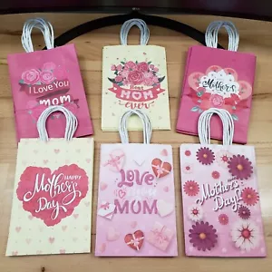 Muttertag kleine Blumen Geschenktüten mit Griffen 24 Stück 8,27 x 5,91 x 3,15 Zoll - Bild 1 von 10