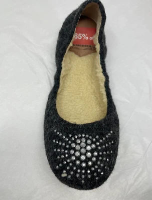 Одинарный правой ноги обуви Lucky бренд Everett плоский тапочки искусственного шерпа размер 8,5 новый - Изображение 1 из 4