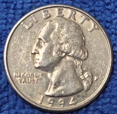 1994 P Washington Quarter Error With Doubling “RARE” - Image 1 of 4