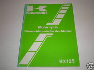 Genuine Kawasaki Service Manaual KX125-B1 KX125 KX 125 - Foto 1 di 1