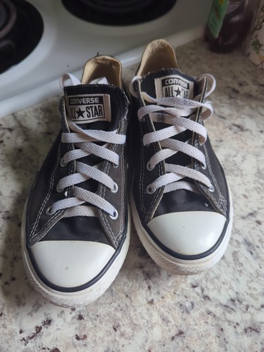 Chuck Taylor Converse Youth taglia 3 bianco e nero