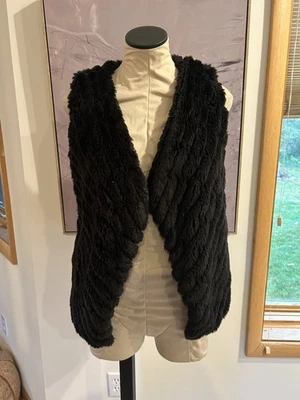 Chaleco para mujer BB Dakota negro de piel sintética talla pequeña Foto 1 de 4