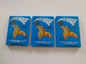 The Black Hole 1979 Sealed Wax Packs, set of 3 designs - Bild 1 von 2